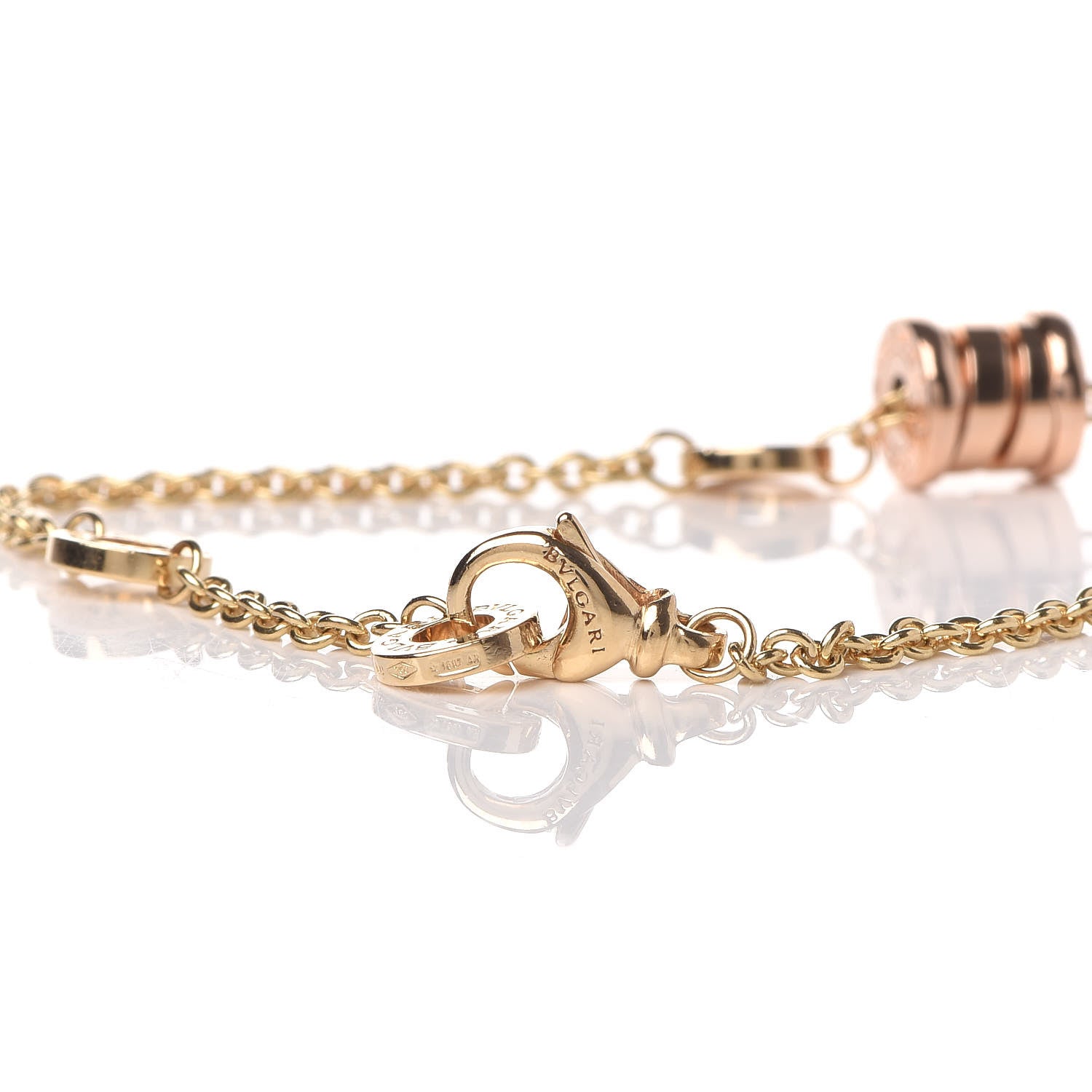 Bulgari 18K Yellow Rose White Gold B.Zero1 Bracelet 4 of 4