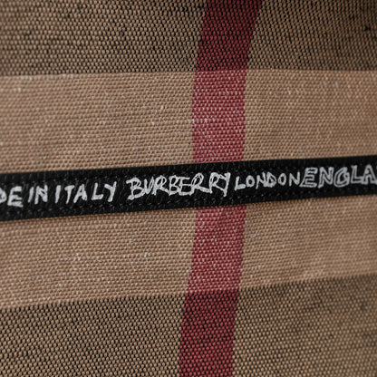 Burberry Coated Canvas Mega Check Medium Doodle Tote Black 5 of 8