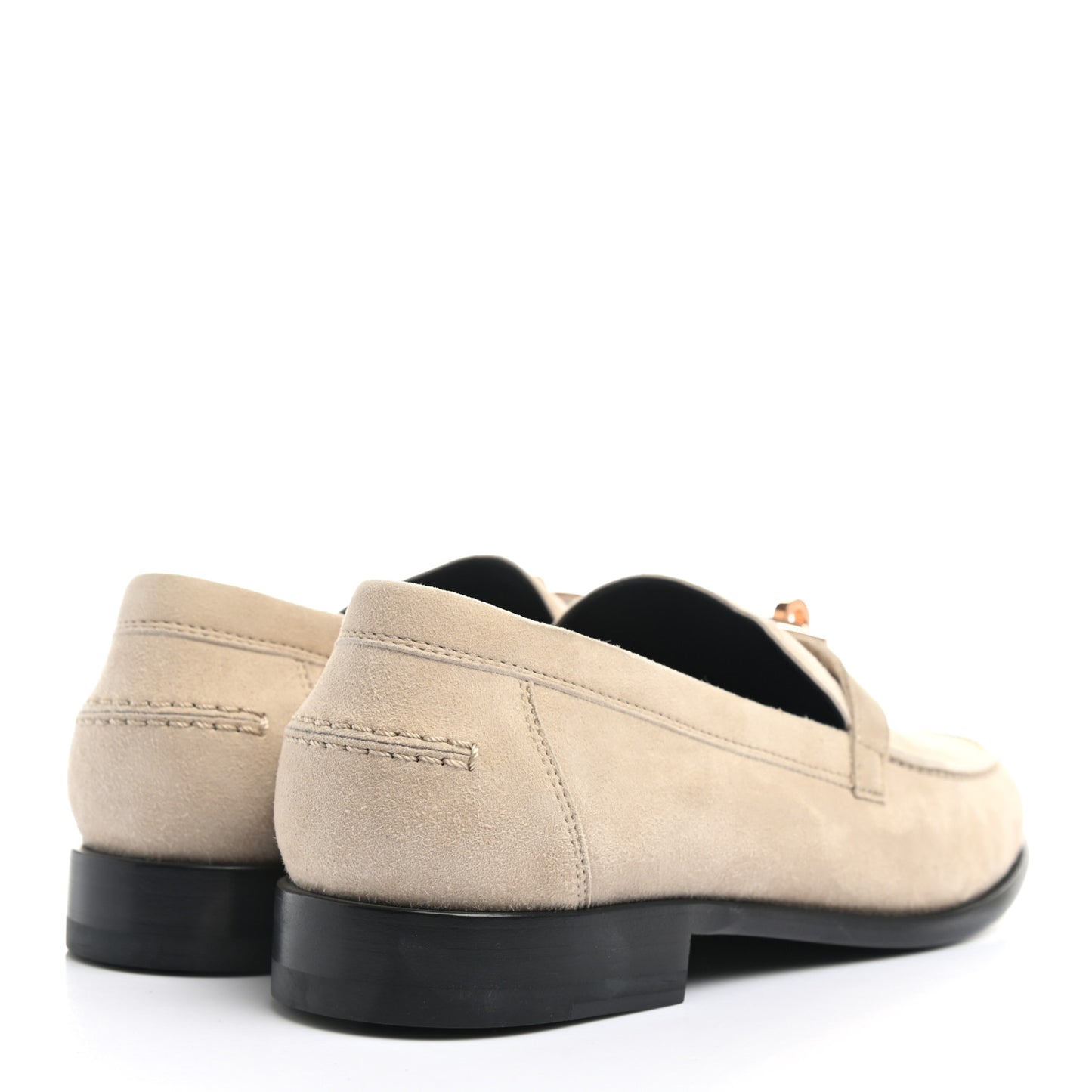 Suede Goatskin Womens Destin Loafer 38 Blanc Gomme