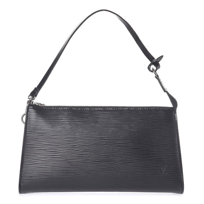 Louis Vuitton Epi Pochette Accessories 24 Black 1 of 9