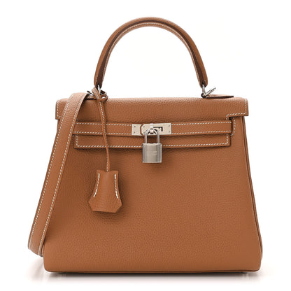 Hermes Togo Kelly Retourne 25 Gold 1 of 11