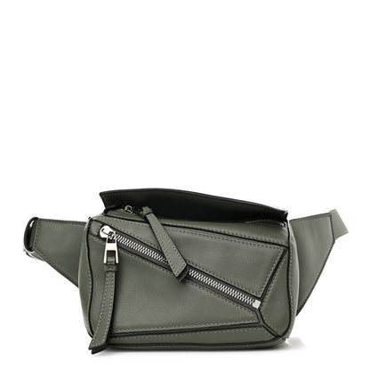 Loewe Calfskin Mini Puzzle Bumbag Dark Sage 1 of 11