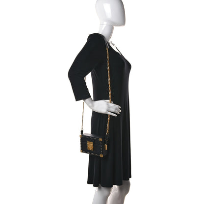 MCM Monogram Coated Canvas Berlin Mini Shoulder Bag Black 2 of 9