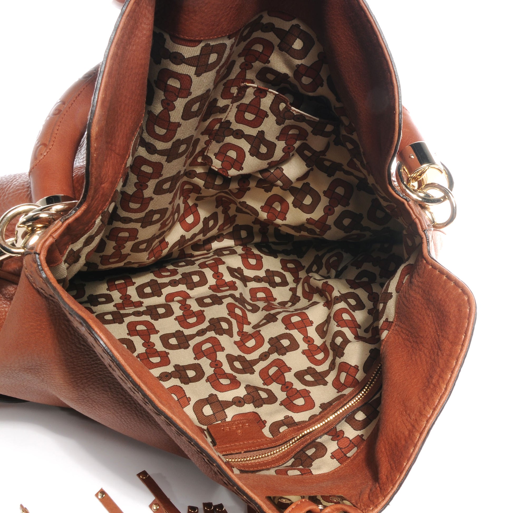 Gucci Leather Guccissima Large Indy Hobo Brown 5 of 9