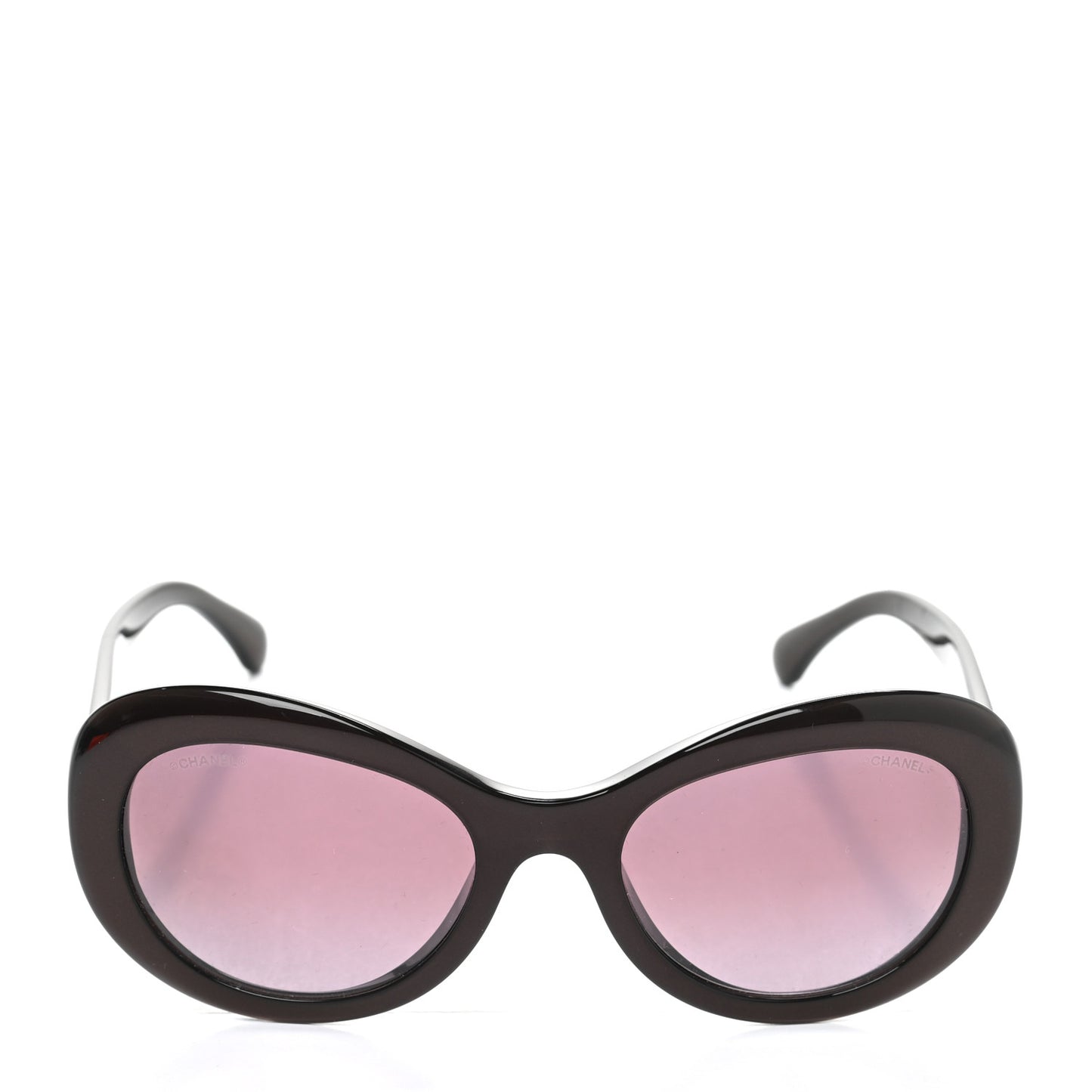 Acetate Oval CC Sunglasses 5469-B-A Burgundy