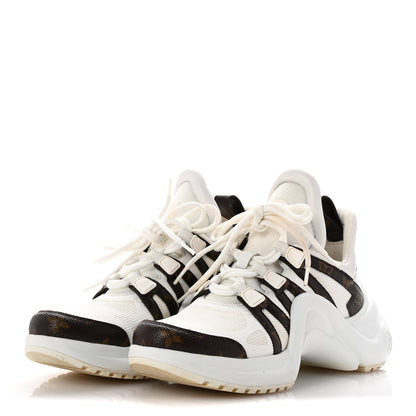 Louis Vuitton Patent Monogram LV Archlight Sneakers 39 White 4 of 10