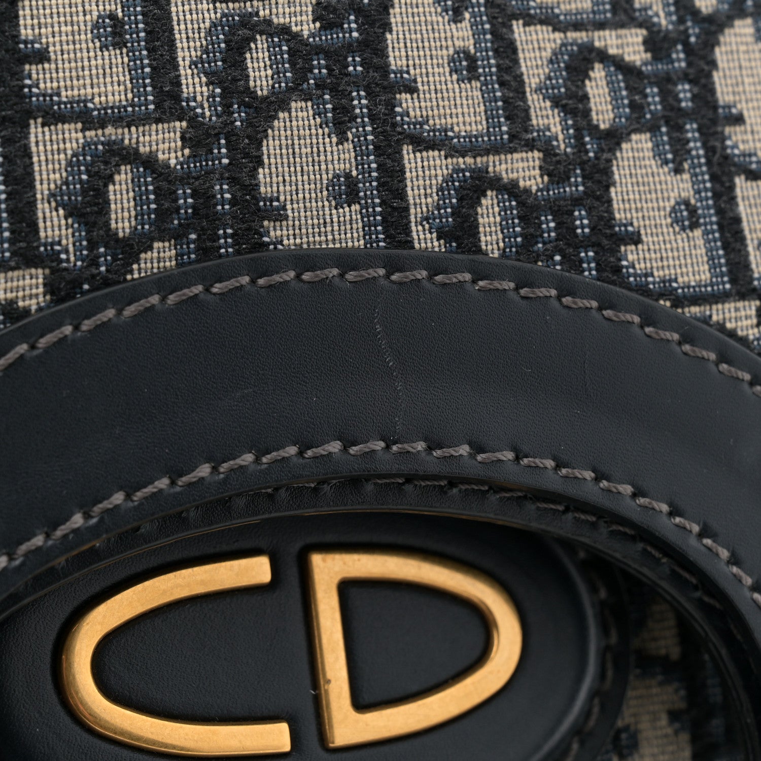 Christian Dior Oblique Fold Over Clutch Blue 8 of 8