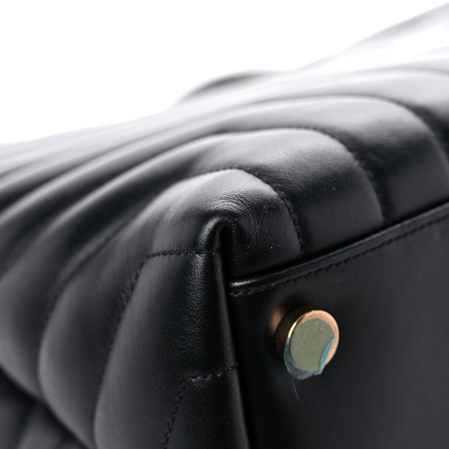 Saint Laurent Calfskin Y Quilted Monogram Large Loulou Chain Satchel Black 11 of 18