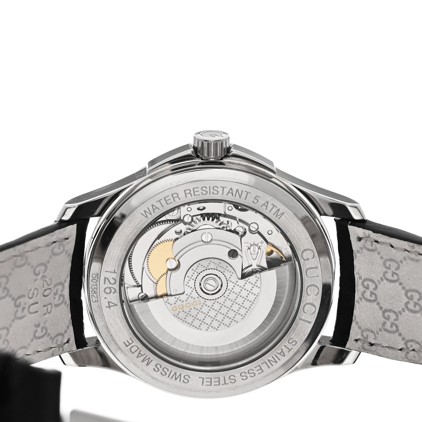 Stainless Steel Calfskin 38mm G-Timeless Automatic Watch Black