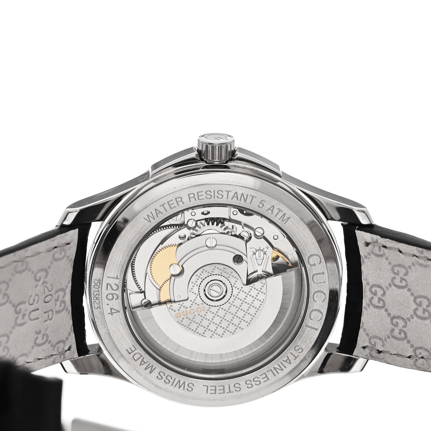 Gucci Stainless Steel Calfskin 38mm G-Timeless Automatic Watch Black 4 of 5