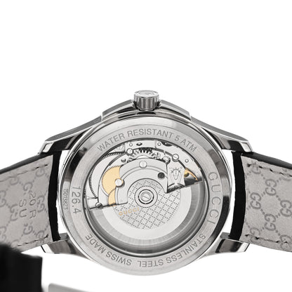 Gucci Stainless Steel Calfskin 38mm G-Timeless Automatic Watch Black 4 of 5