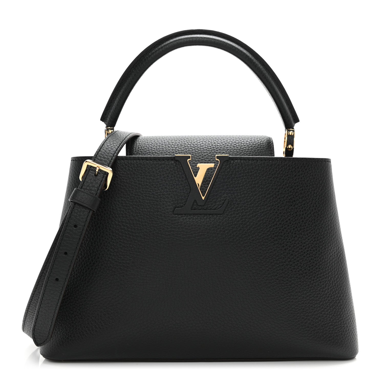 Louis Vuitton Taurillon Capucines PM Black 1 of 7
