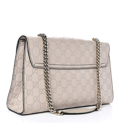 Gucci Guccissima Signature Medium Emily Chain Shoulder Bag Mystic White 3 of 17