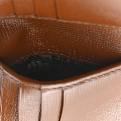 Gucci GG Supreme Monogram Azalea Calfskin Fake/Not Bi-Fold Wallet Beige Ebony Brown Sugar 7 of 8