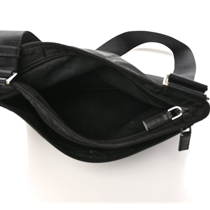 Prada Nylon Vela Flat Messenger Bag Black 5 of 10
