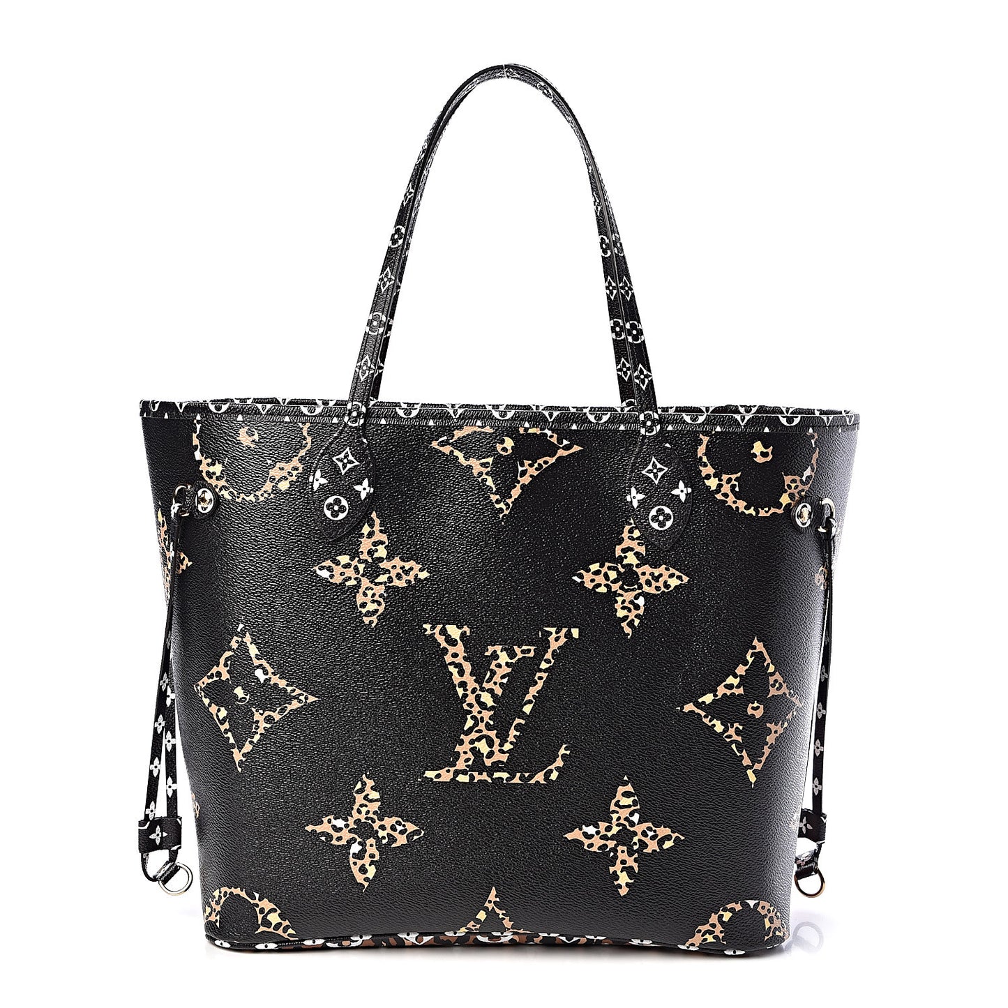 Monogram Giant Jungle Neverfull MM Black