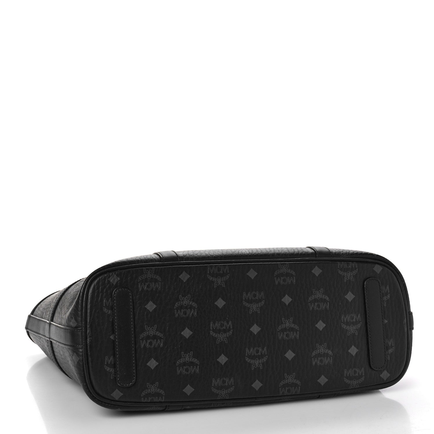 MCM Visetos Medium Delmy Shopper Tote Black 4 of 8