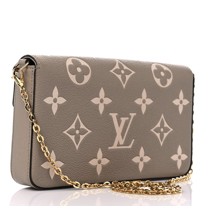 Louis Vuitton Empreinte Monogram Giant Felicie Pochette Tourterelle Creme 4 of 11