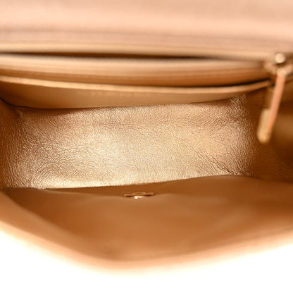 Chanel Metallic Lambskin Quilted Mini Square Flap Gold 5 of 10