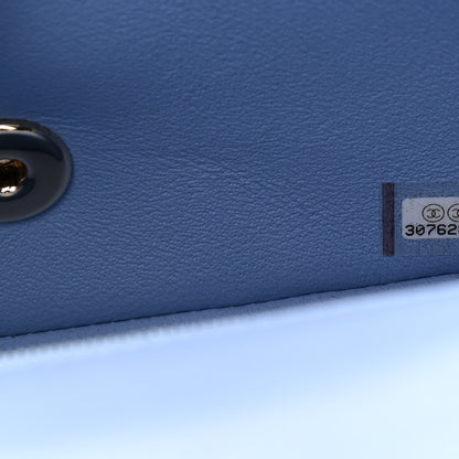 Chanel Lambskin Quilted Mini Rectangular Flap Light Blue 6 of 8