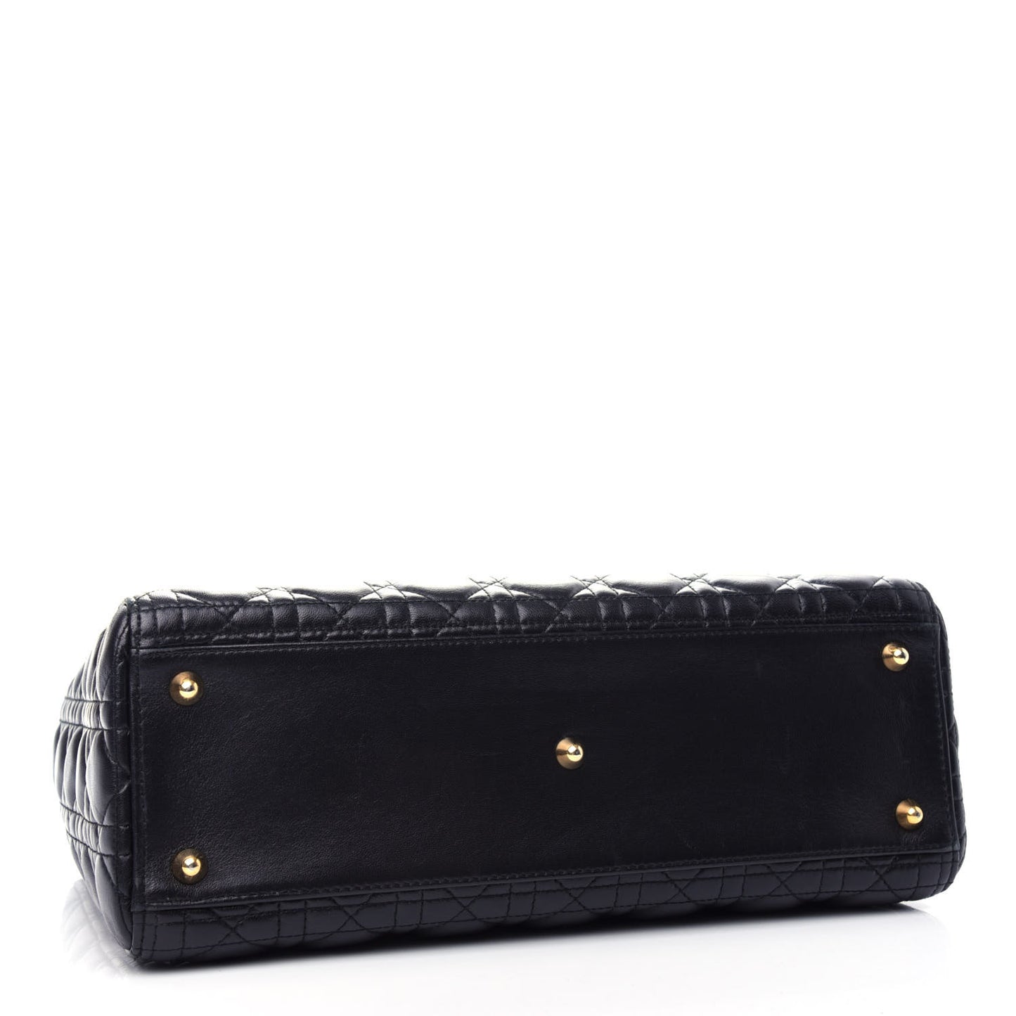 Lambskin Cannage Large Lady Dior Black