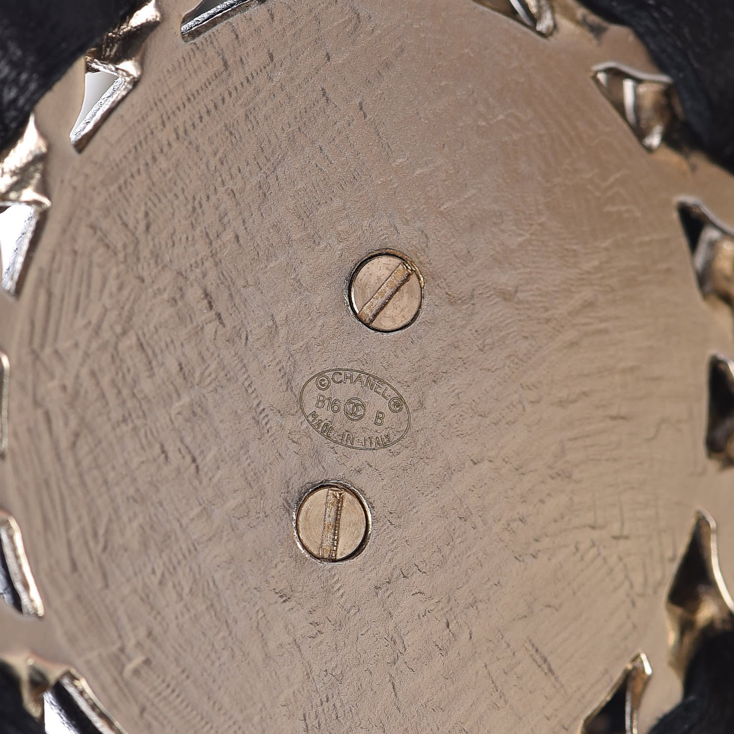 Chanel Lambskin CC Long Chain Necklace Black Gold 6 of 10