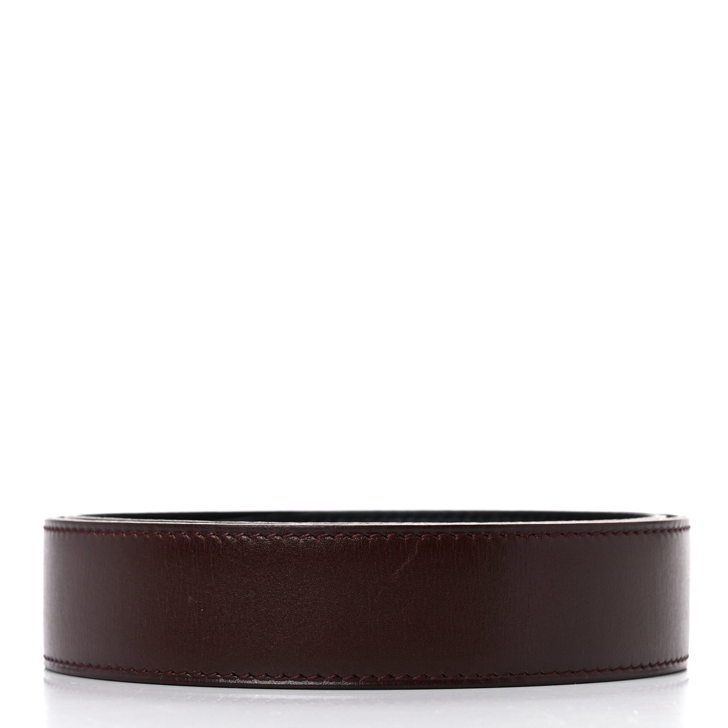 Hermes Box Togo 32mm Belt Strap 80 Rouge H Black 2 of 9