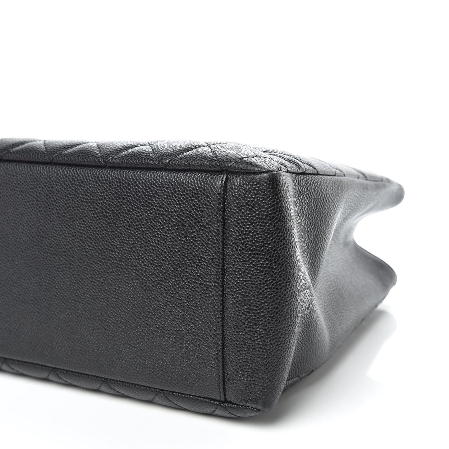 Caviar Quilted Grand Shopping Tote GST Black