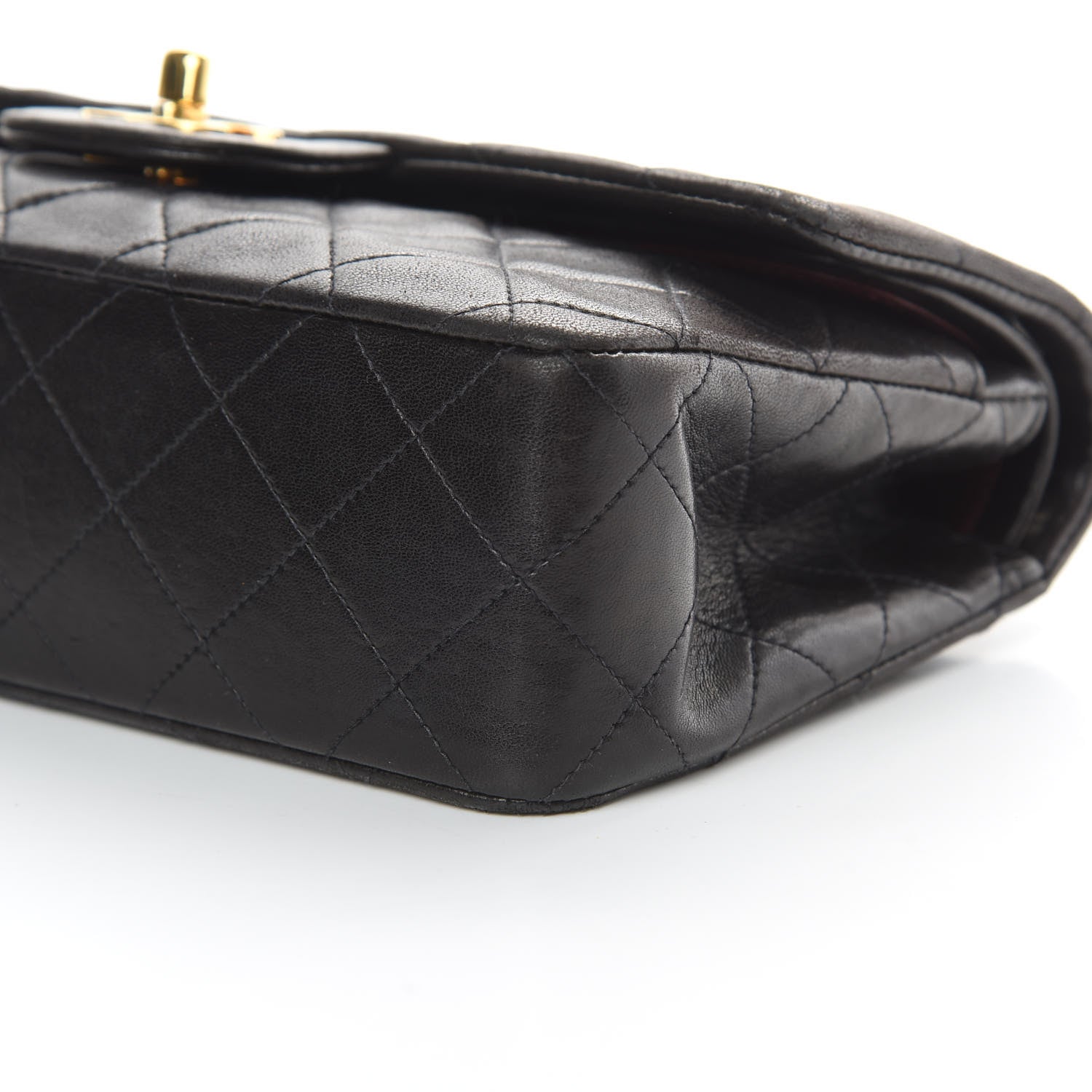 Chanel Lambskin Quilted Small Double Flap Black 12 of 16