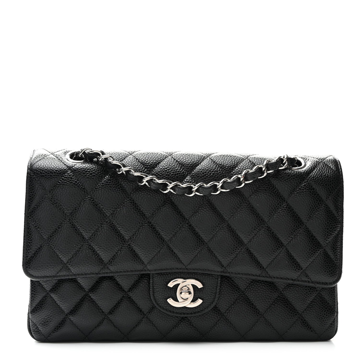 Chanel Caviar Quilted Medium Double Flap Black 1 of 10