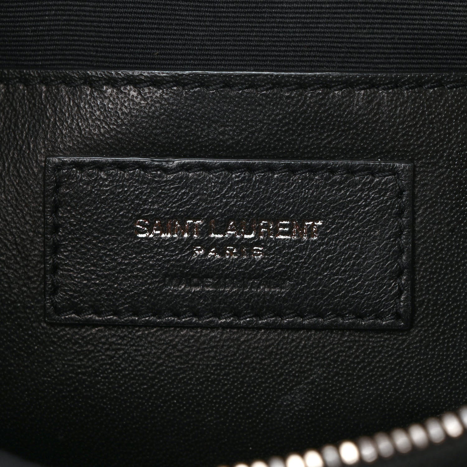 Saint Laurent Patent Crocodile Embossed Sac Coeur Heart Shaped Clutch Black 6 of 8