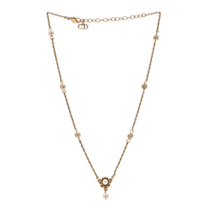 Christian Dior Pearl Long Necklace Gold 3 of 7