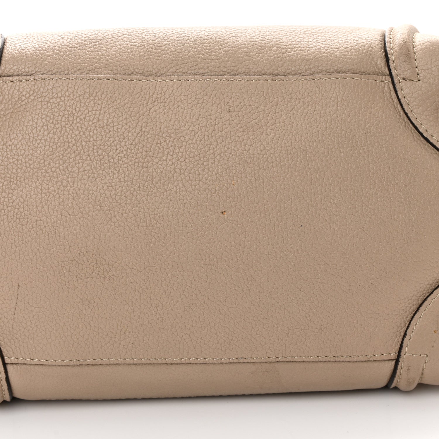 Celine Drummed Calfskin Mini Luggage Dune 19 of 26