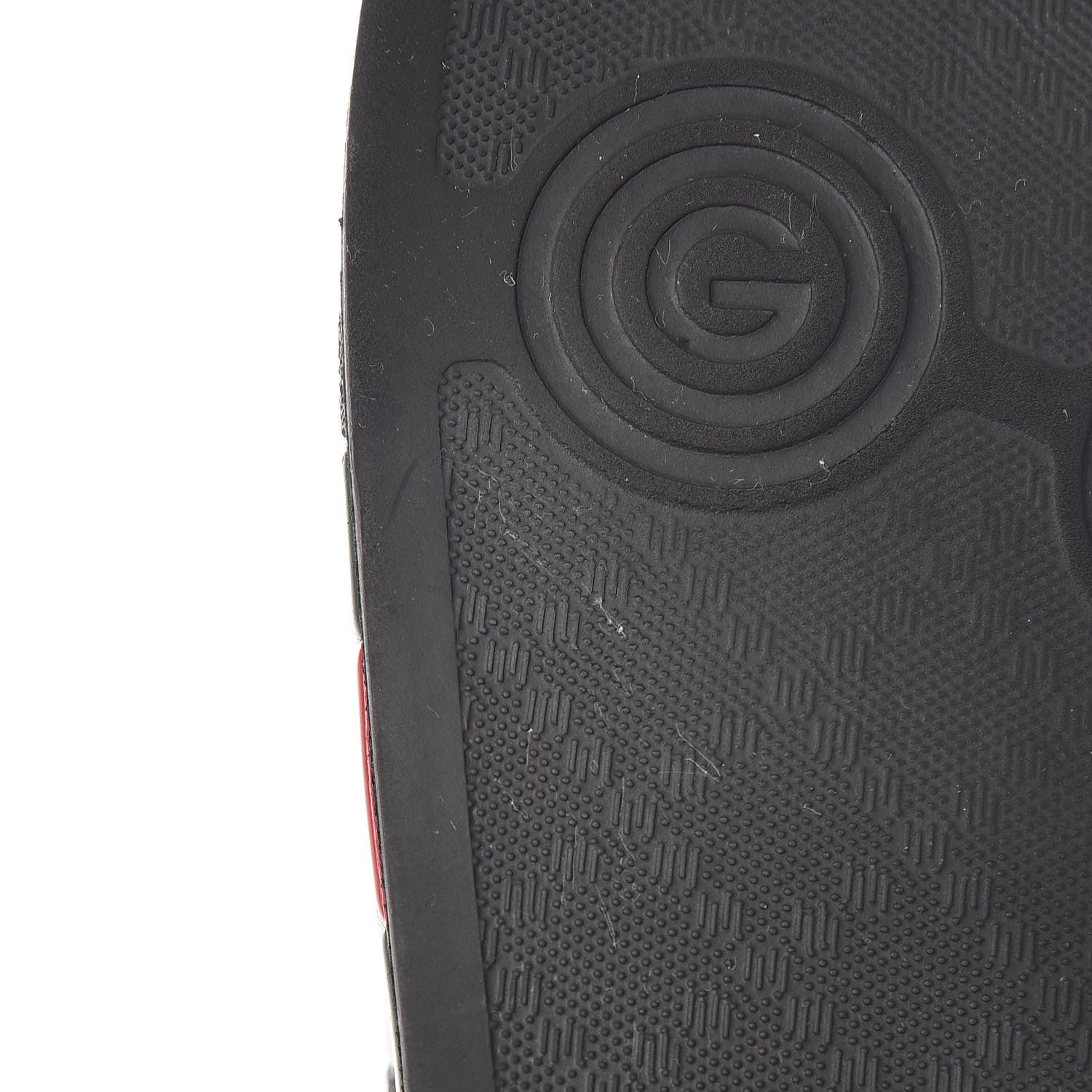 Gucci Rubber Web Mens Pool Slide Sandals 6 Black Green Red 14 of 16