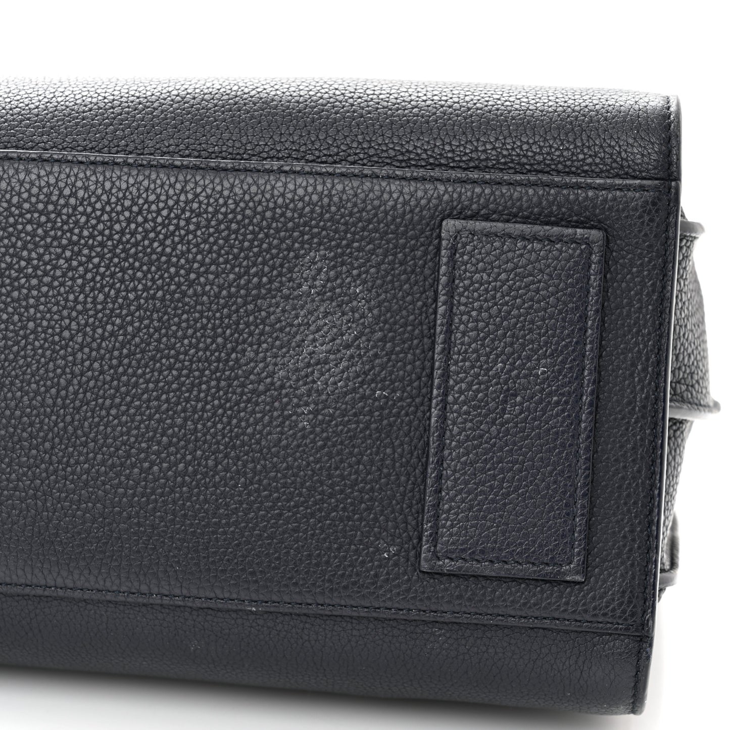 Grained Calfskin Small Supple Sac De Jour Navy