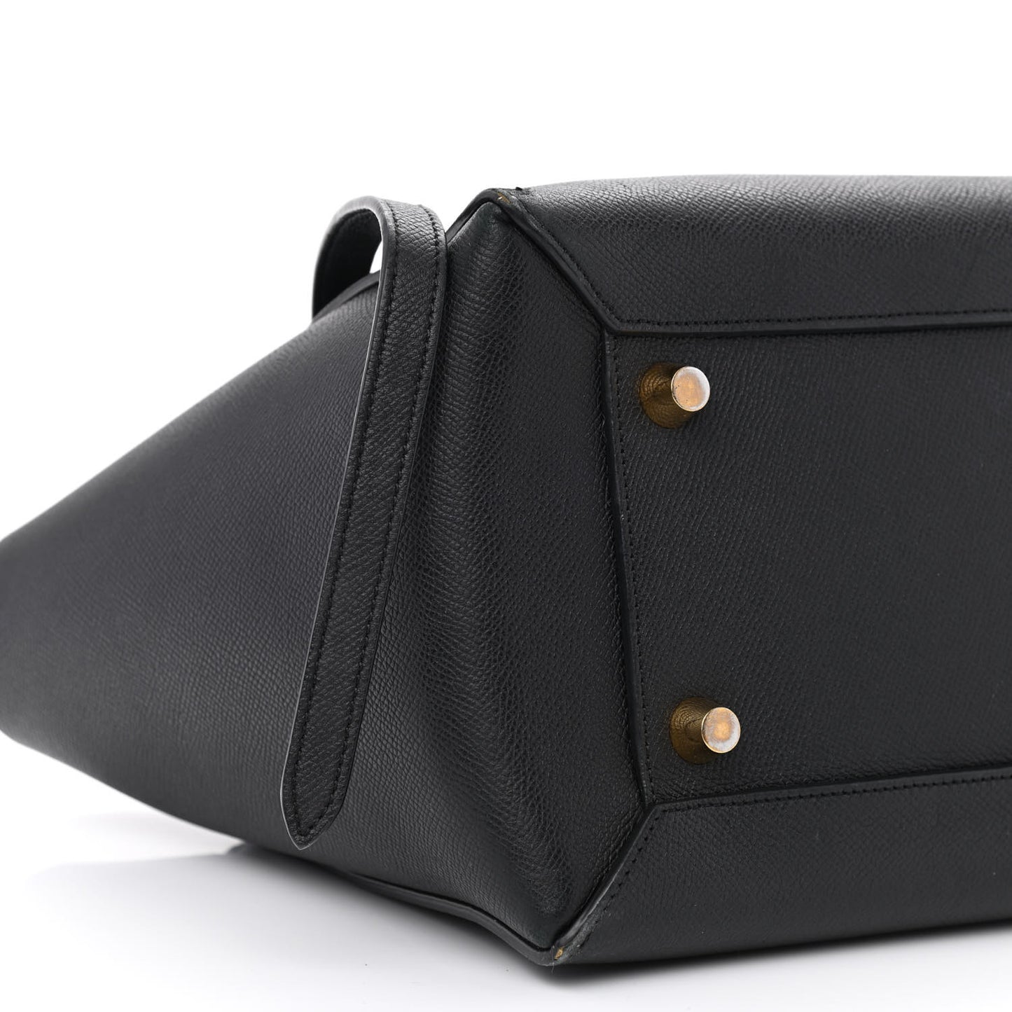 Grained Calfskin Mini Belt Bag Black