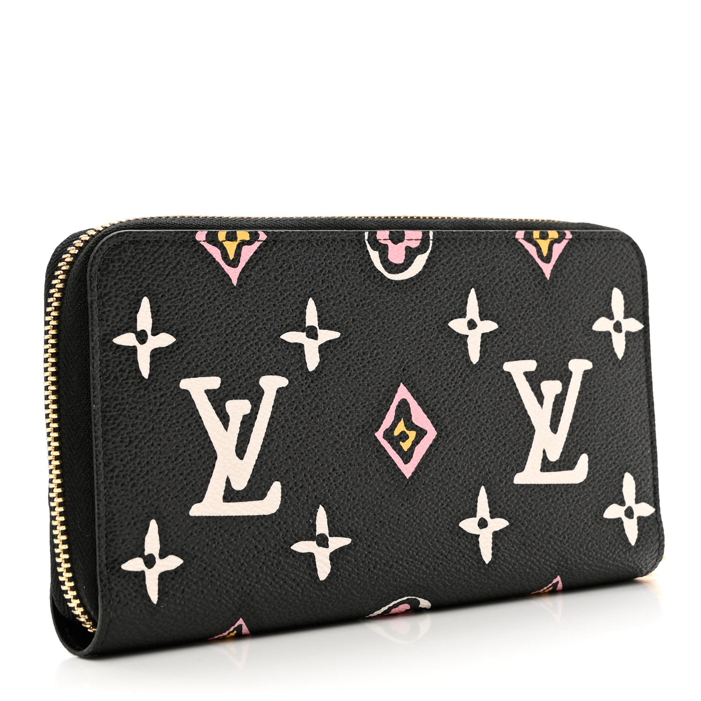 Monogram Giant Wild At Heart Zippy Wallet Black