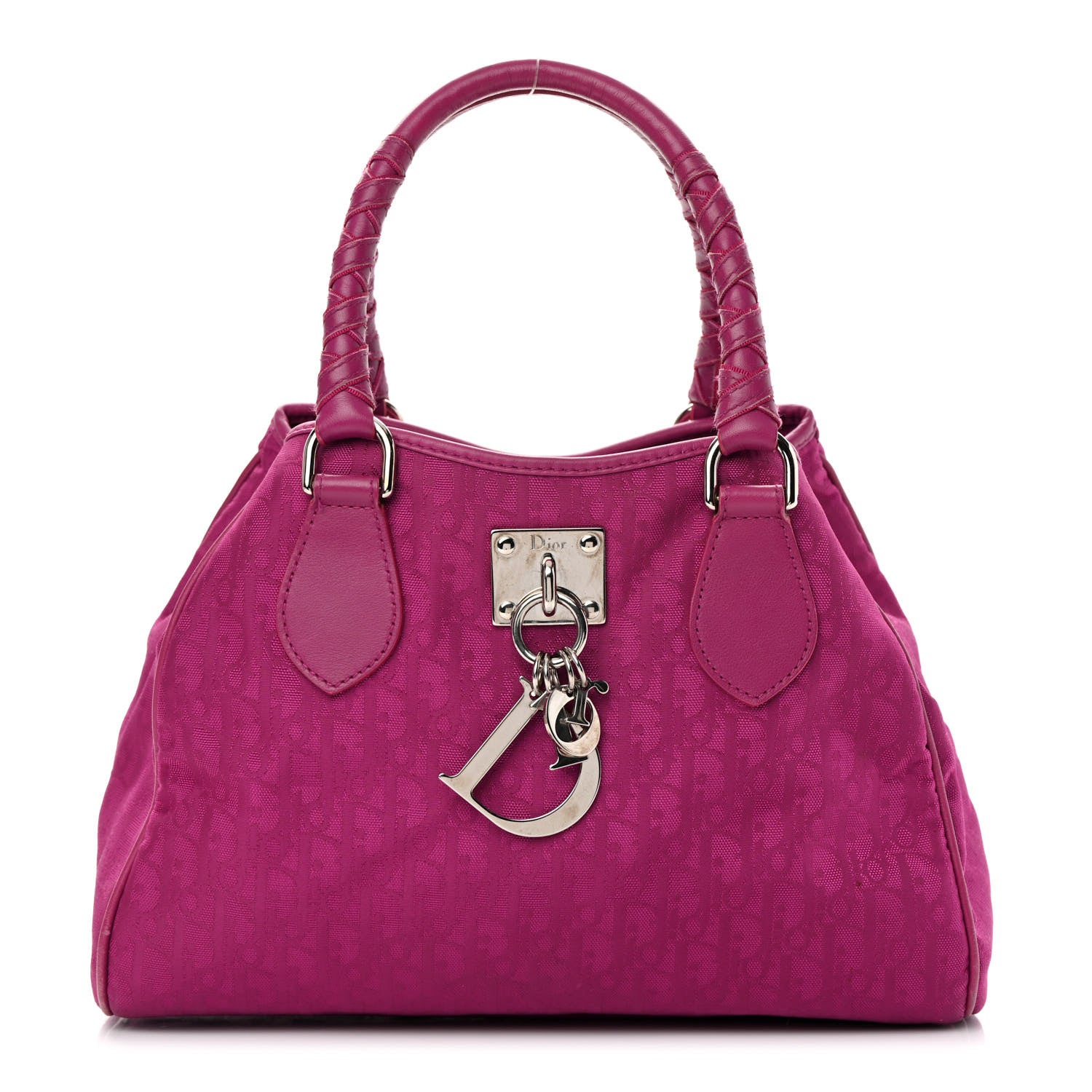Christian Dior Nylon Monogram Small Lovely Tote Pink 1 of 14