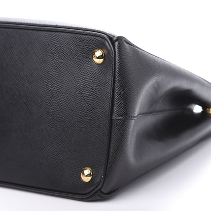 Prada Saffiano Medium Galleria Double Zip Tote Black 9 of 10