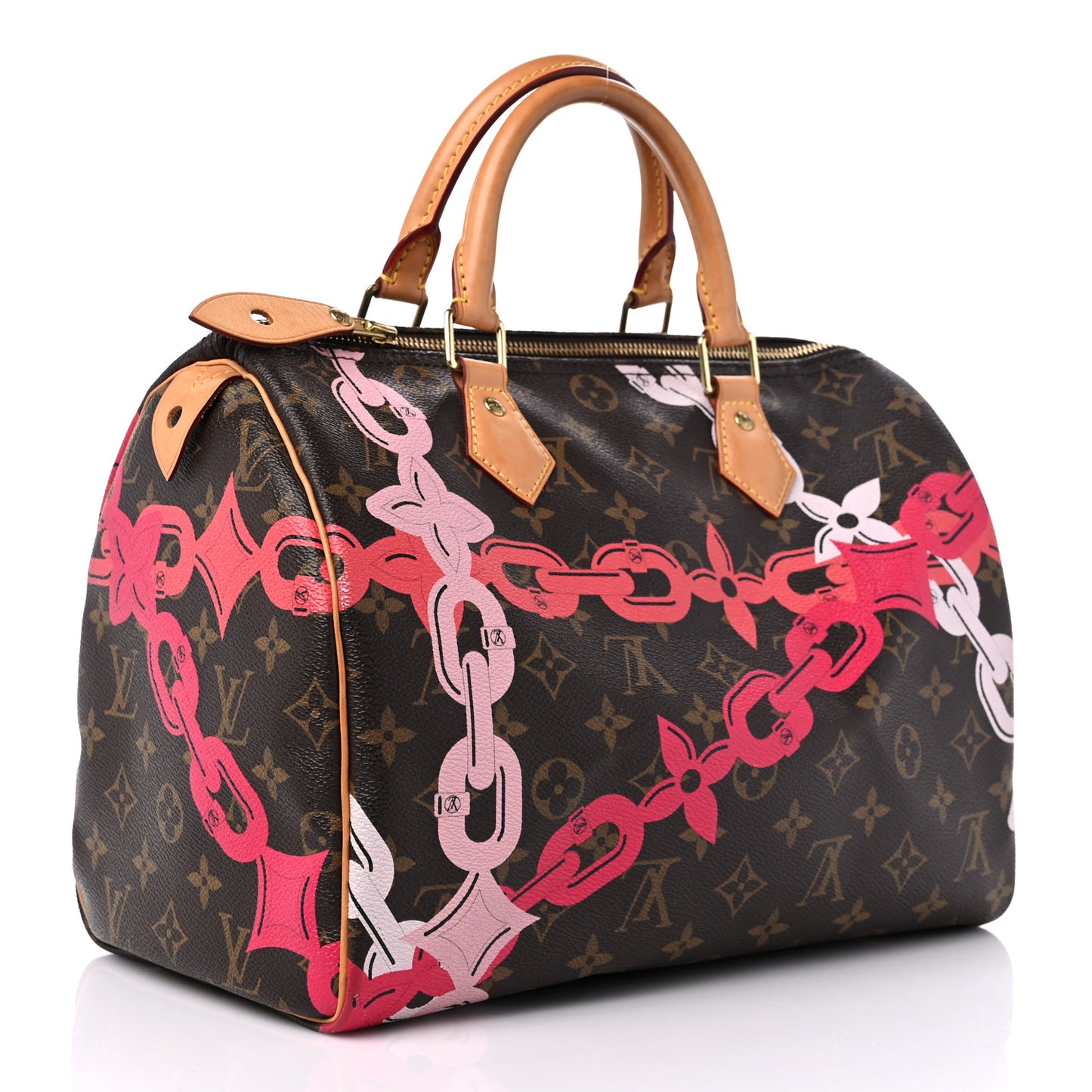 Monogram Bay Speedy 30 Rose Ballerine Poppy