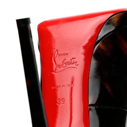 Christian Louboutin Patent Pigalle Plato 120 Pumps 39 Black Brown 7 of 10