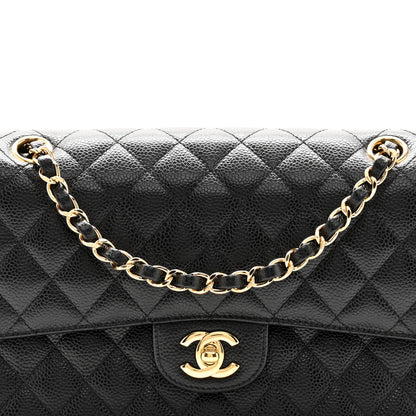 Chanel Caviar Quilted Medium Double Flap Black 8 of 11