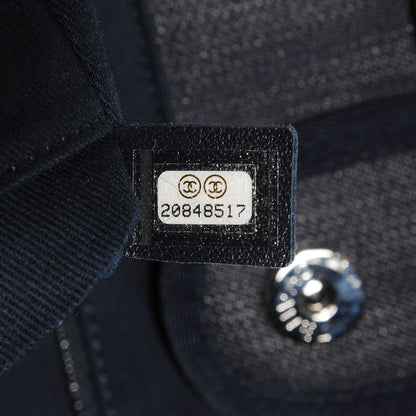 Chanel Canvas Small Deauville Tote Dark Blue 7 of 7