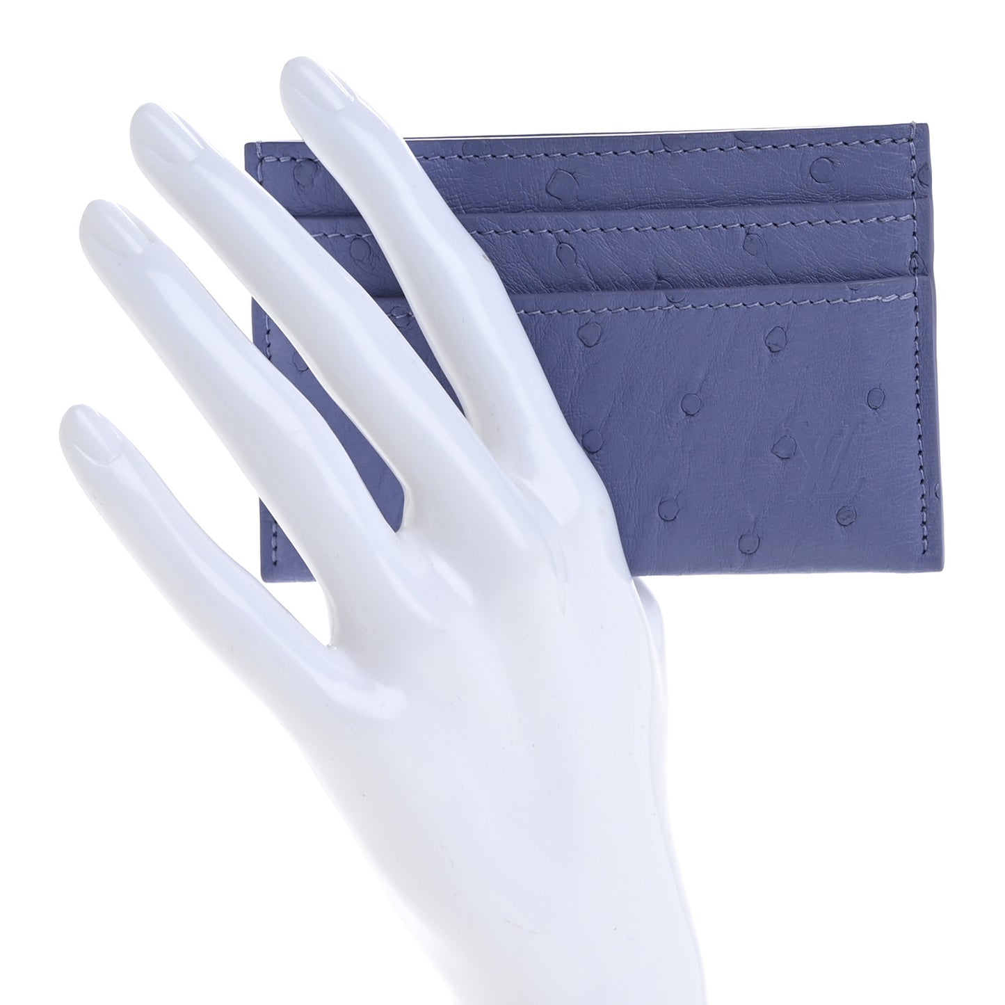 Ostrich Double Card Holder Purple