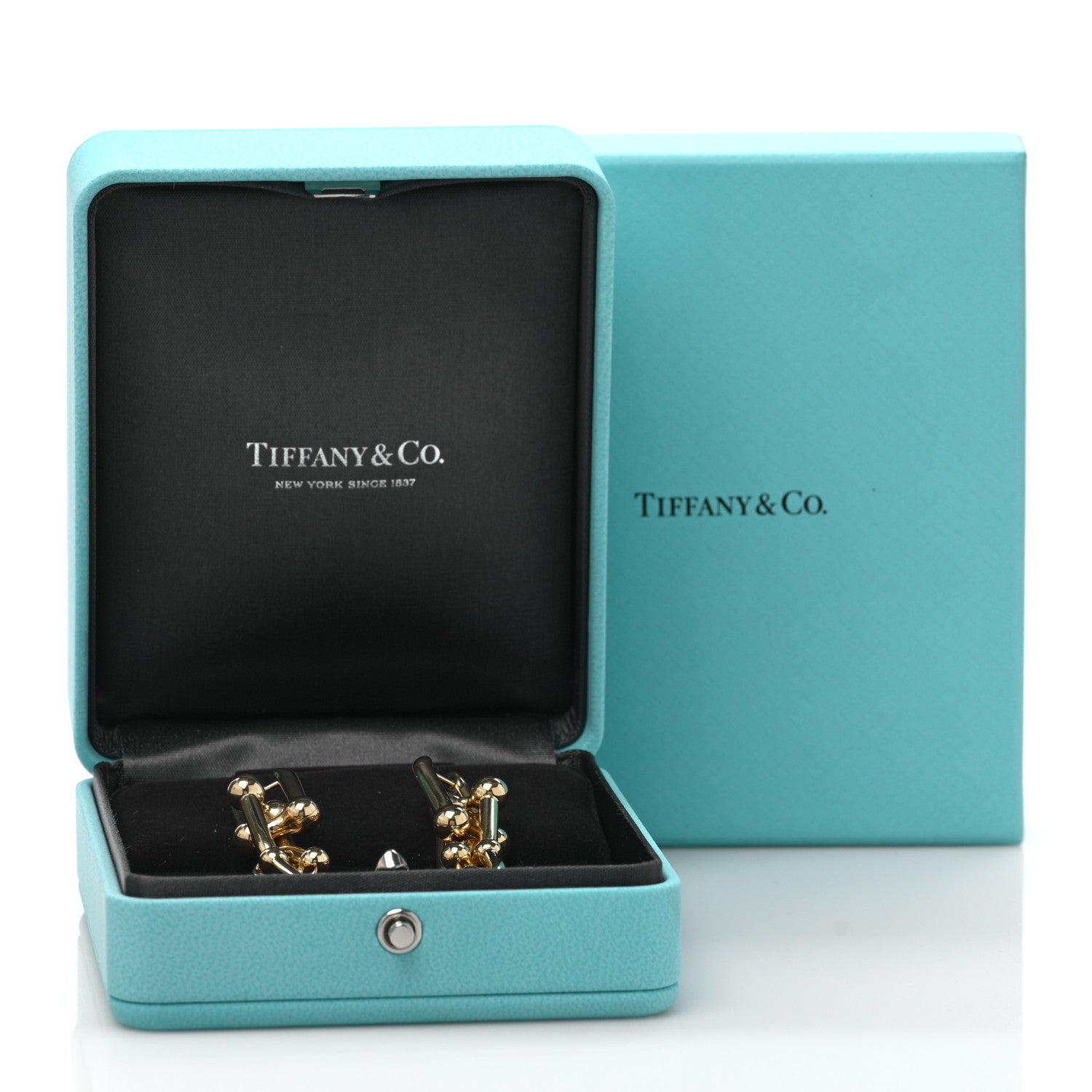 Tiffany 18K Yellow Gold HardWear Graduated Link Earrings 5 of 5