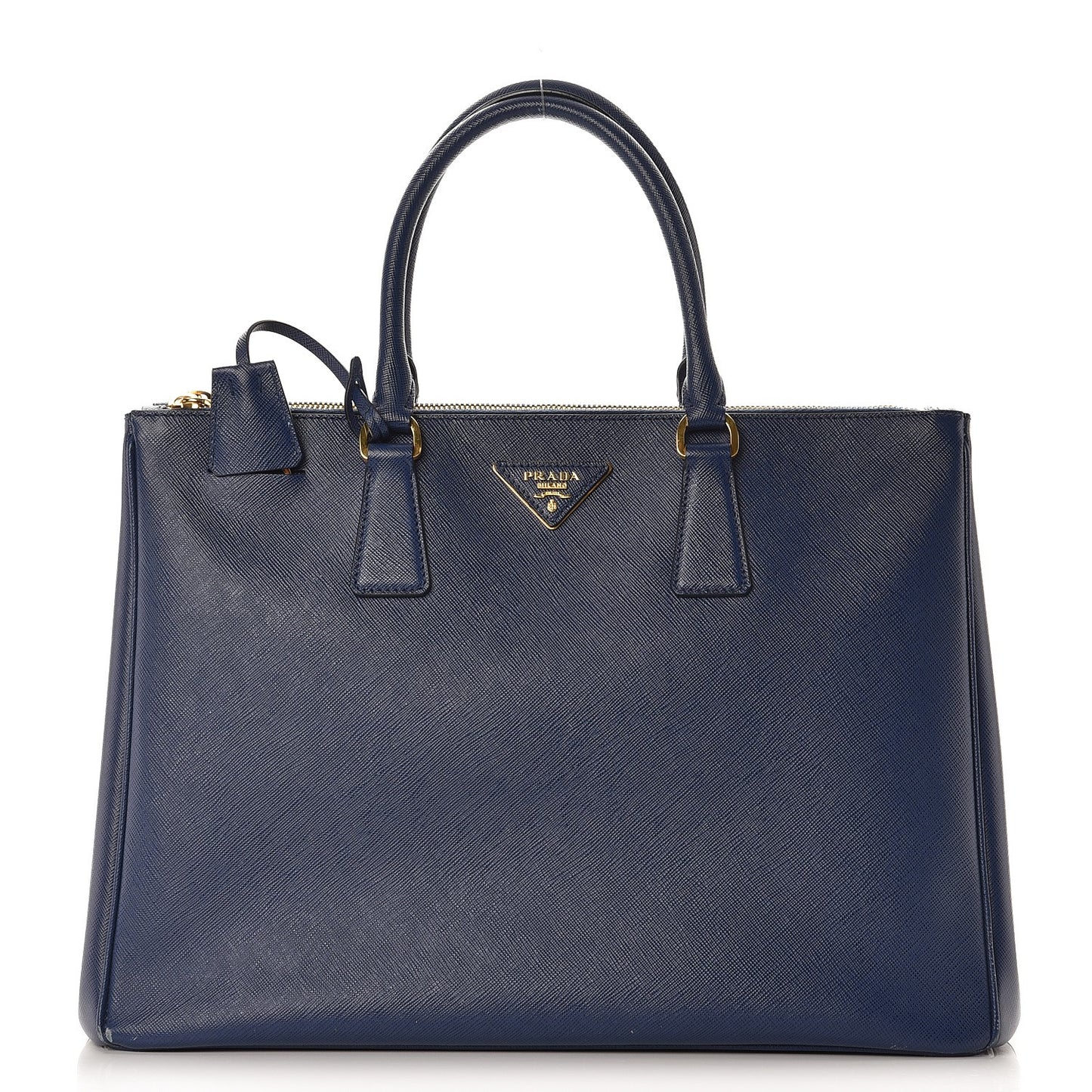 Saffiano Large Galleria Double Zip Tote Bluette