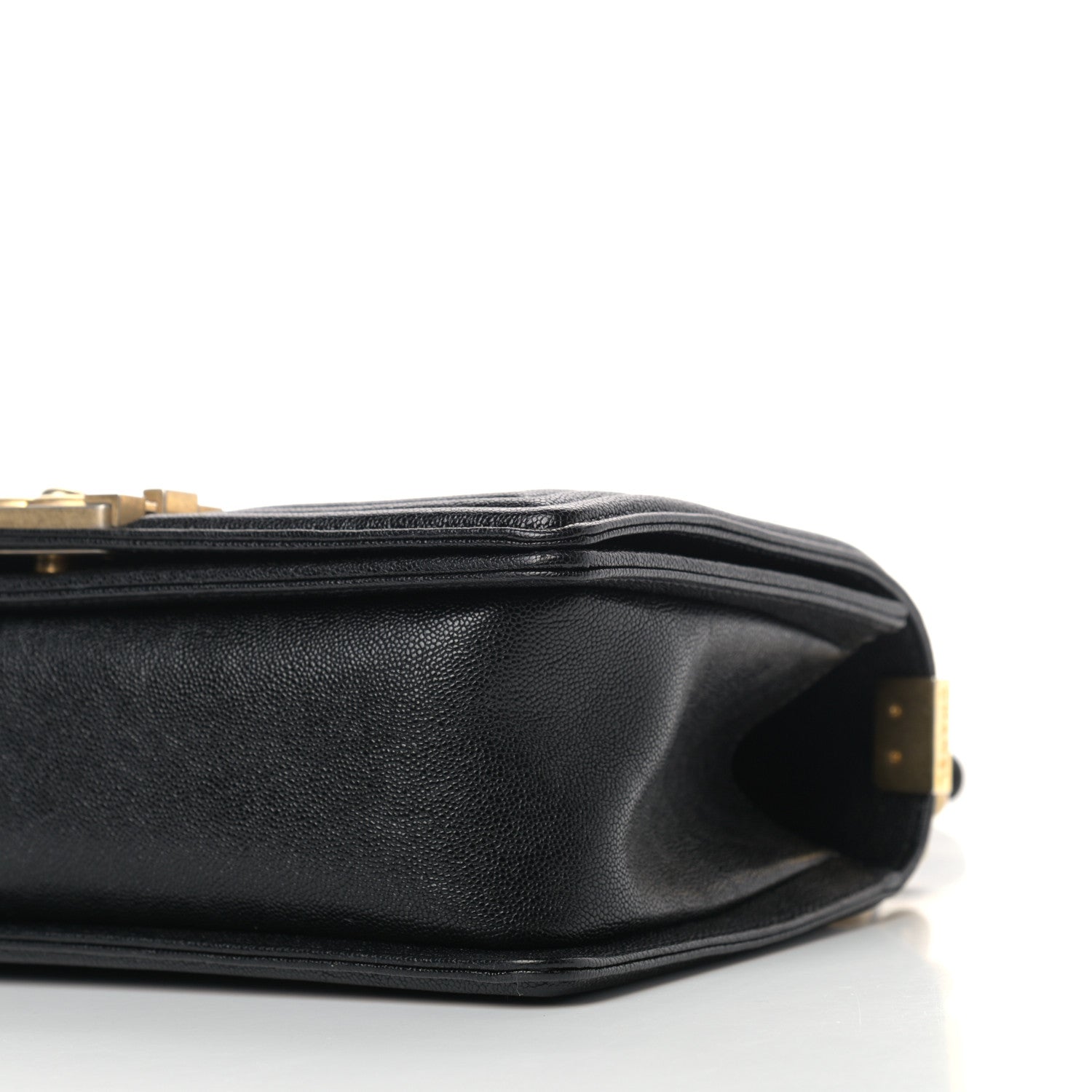 Chanel Caviar Chevron Quilted Medium Boy Flap Black 9 of 9