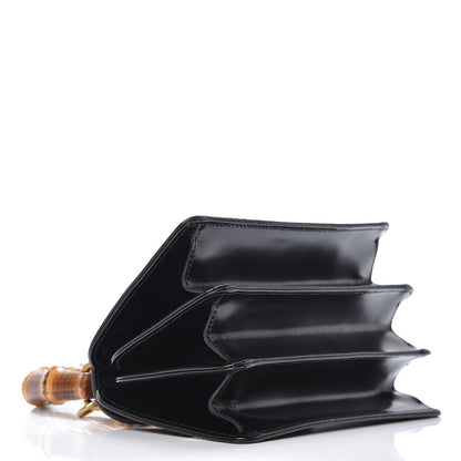Gucci Calfskin Bamboo Mini Thiara Top Handle Bag Black 4 of 9