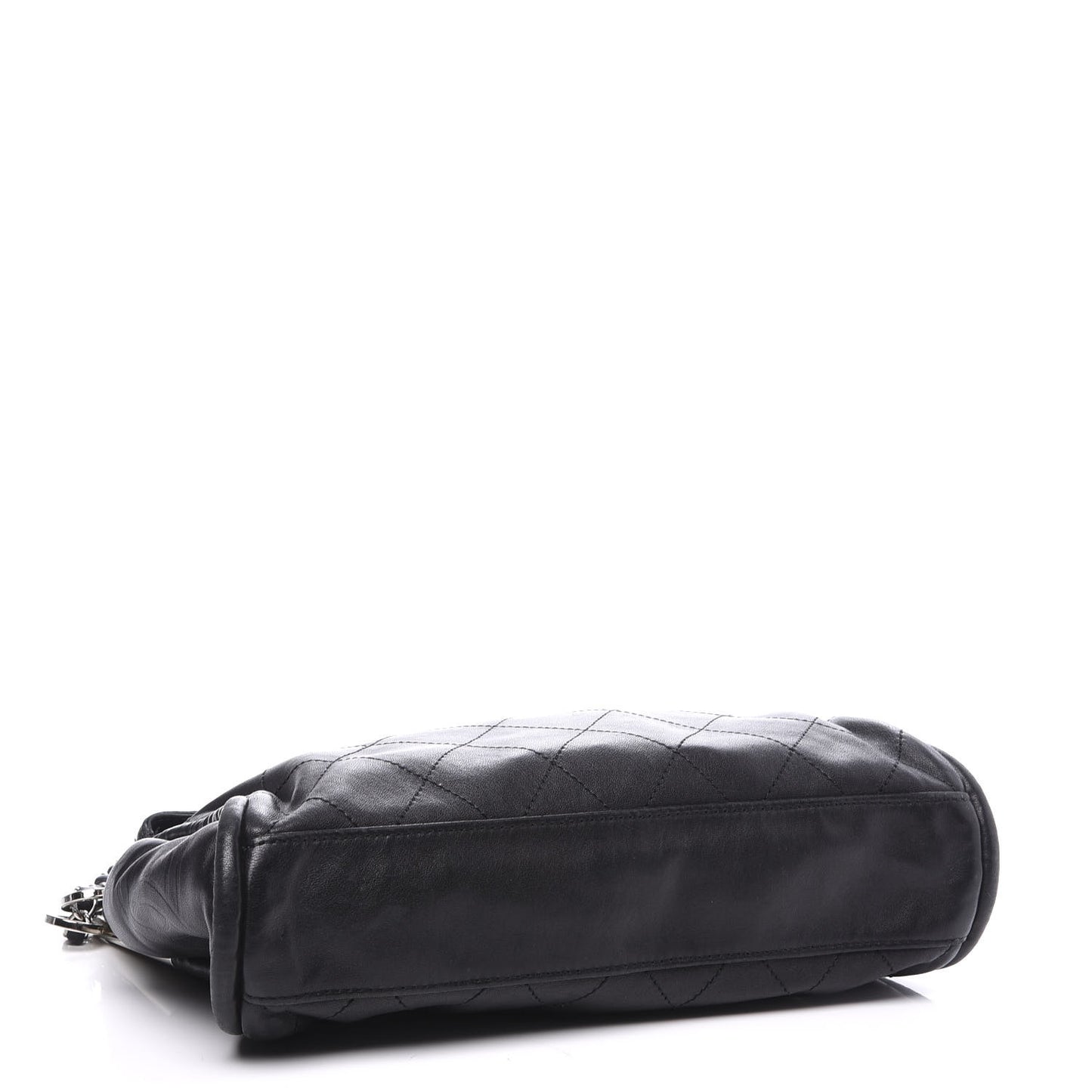 Lambskin Stitched Medium Ultimate Soft Tote Black