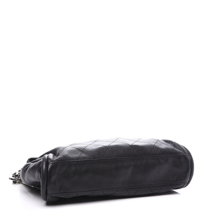 Chanel Lambskin Stitched Medium Ultimate Soft Tote Black 3 of 9